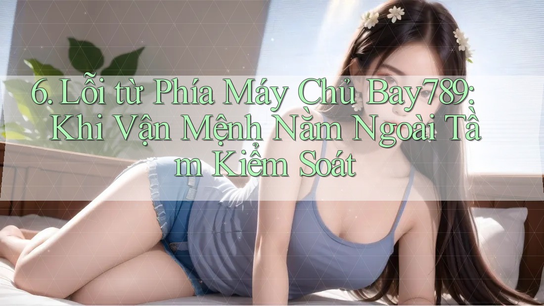 6. Lỗi từ Phía Máy Chủ Bay789: Khi Vận Mệnh Nằm Ngoài Tầm Kiểm Soát