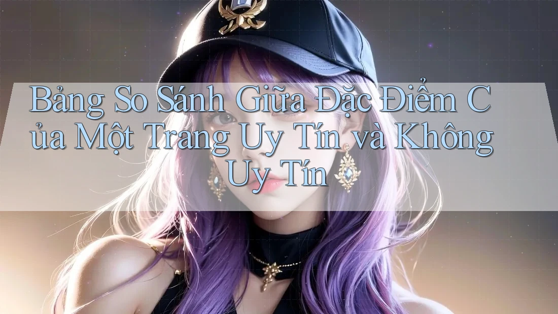 Bảng So Sánh Giữa Đặc Điểm Của Một Trang Uy Tín và Không Uy Tín