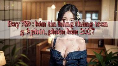 Bay789 bản tin hàng tháng trong 3 phút, phiên bản 2027