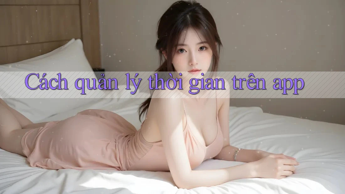 Cách quản lý thời gian trên app