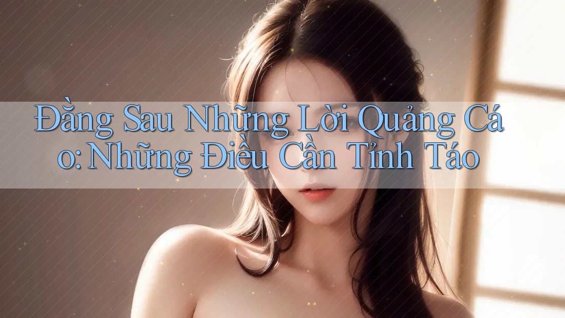 Đằng Sau Những Lời Quảng Cáo: Những Điều Cần Tỉnh Táo Đằng Sau Những Lời Quảng Cáo: Những Điều Cần Tỉnh Táo