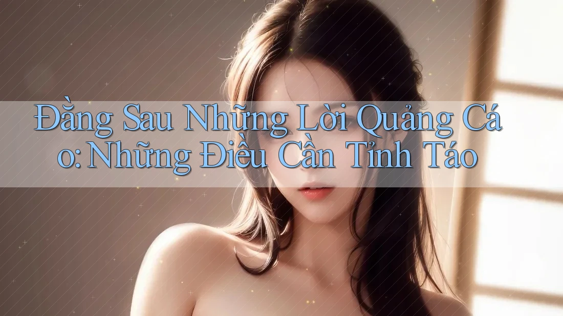Đằng Sau Những Lời Quảng Cáo: Những Điều Cần Tỉnh Táo