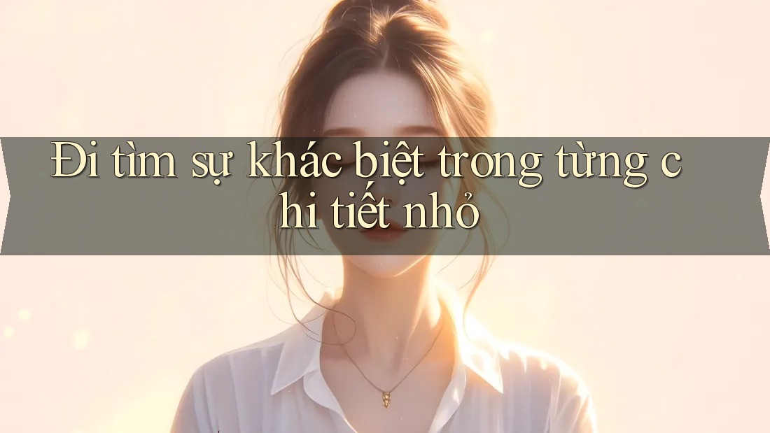 Đi tìm sự khác biệt trong từng chi tiết nhỏ Đi tìm sự khác biệt trong từng chi tiết nhỏ