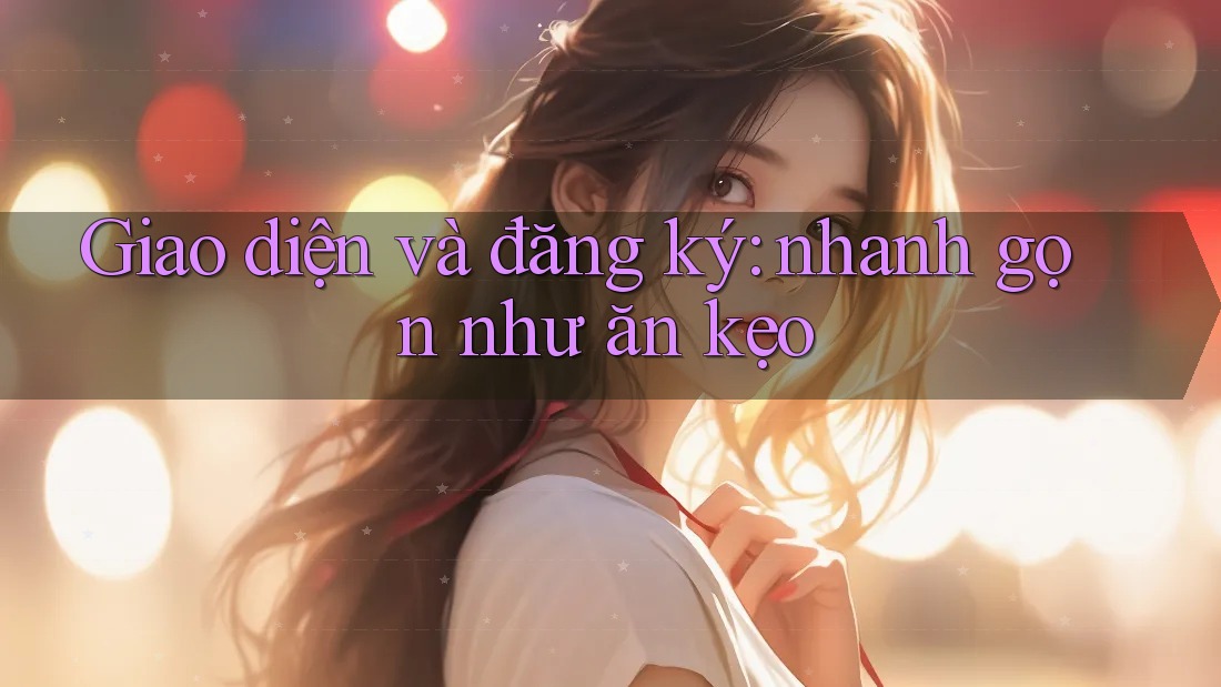 Giao diện và đăng ký: nhanh gọn như ăn kẹo Giao diện và đăng ký: nhanh gọn như ăn kẹo
