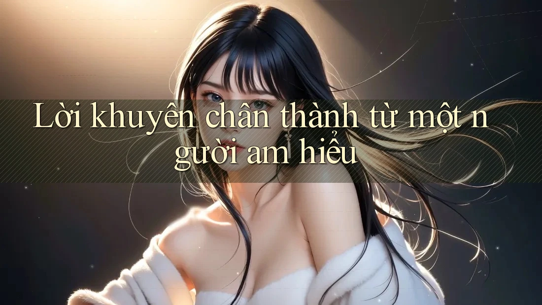 Lời khuyên chân thành từ một người am hiểu