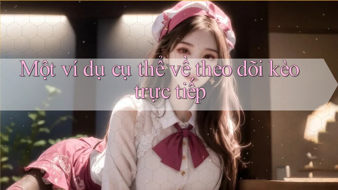 Một ví dụ cụ thể về theo dõi kèo trực tiếp