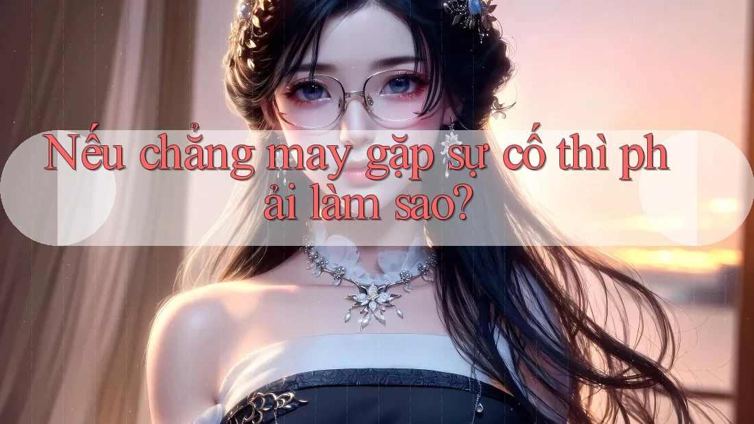 Nếu chẳng may gặp sự cố thì phải làm sao? Nếu chẳng may gặp sự cố thì phải làm sao?
