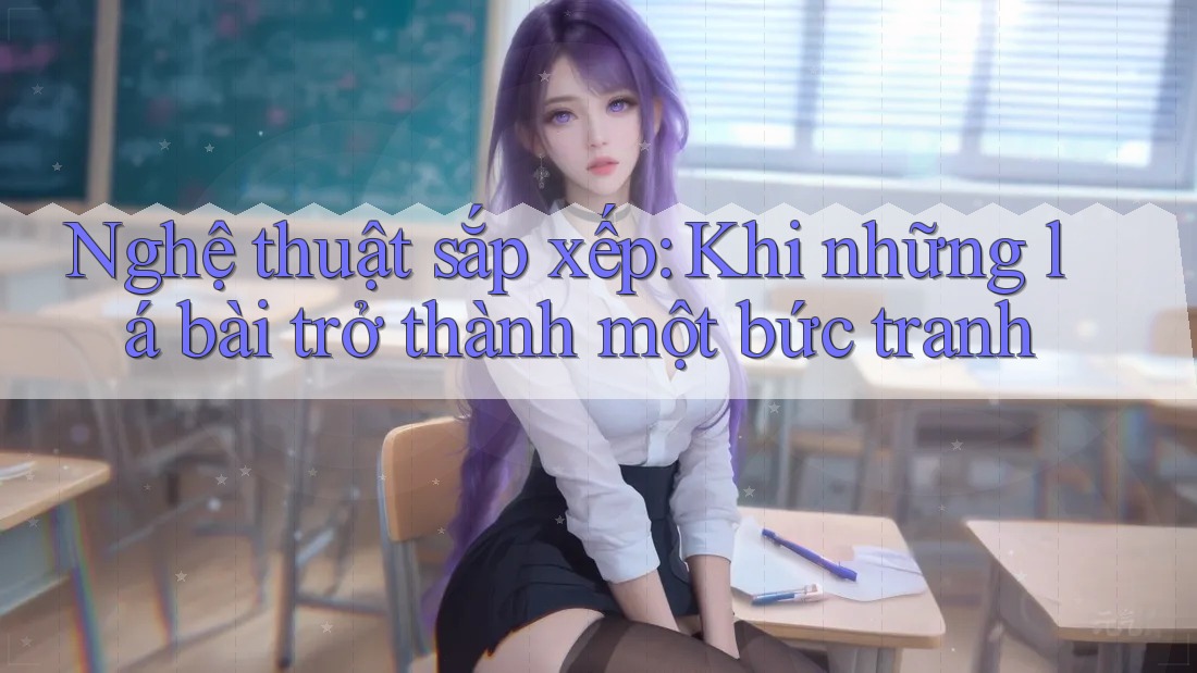 Nghệ thuật sắp xếp: Khi những lá bài trở thành một bức tranh