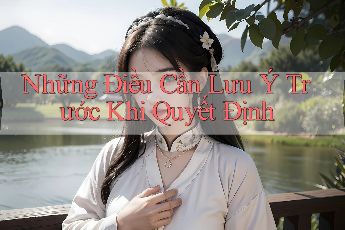 Những Điều Cần Lưu Ý Trước Khi Quyết Định Những Điều Cần Lưu Ý Trước Khi Quyết Định
