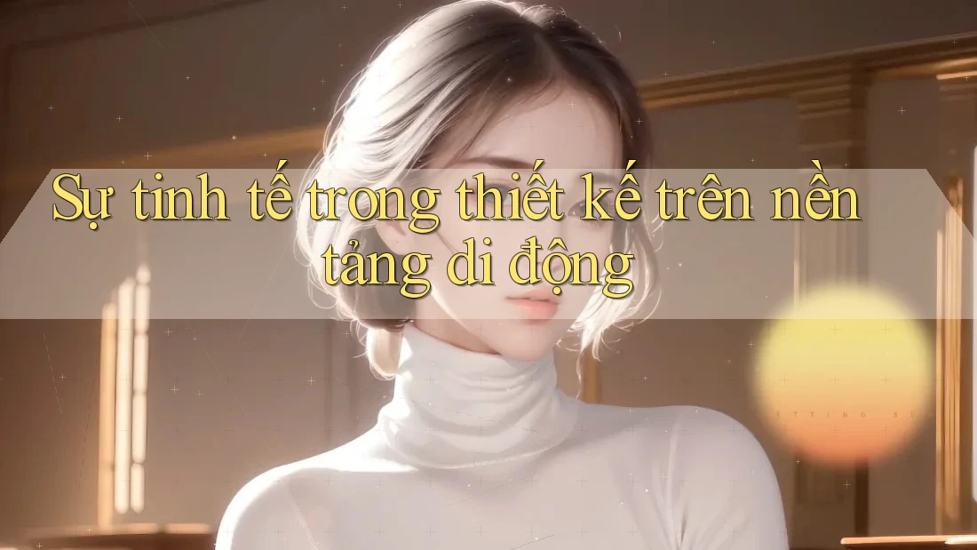 Sự tinh tế trong thiết kế trên nền tảng di động