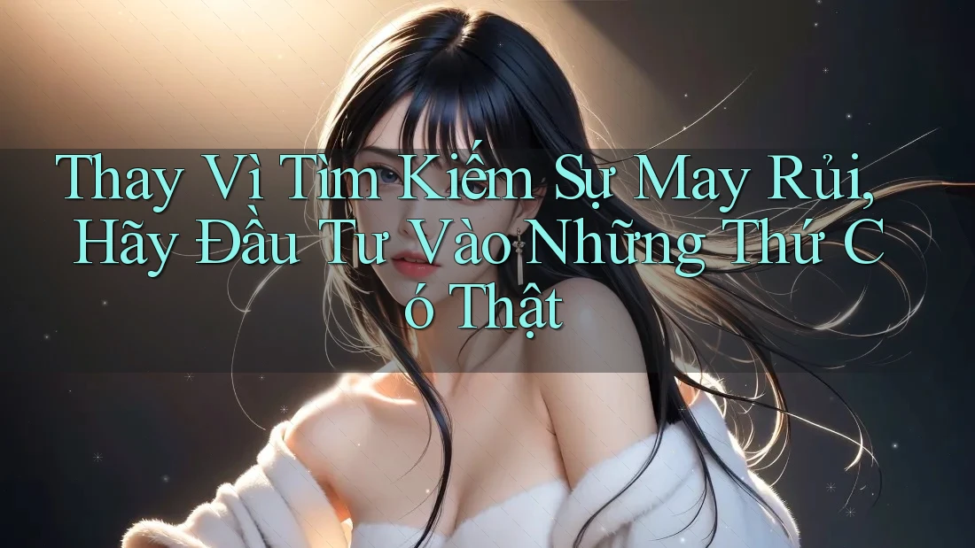 Thay Vì Tìm Kiếm Sự May Rủi, Hãy Đầu Tư Vào Những Thứ Có Thật Thay Vì Tìm Kiếm Sự May Rủi, Hãy Đầu Tư Vào Những Thứ Có Thật