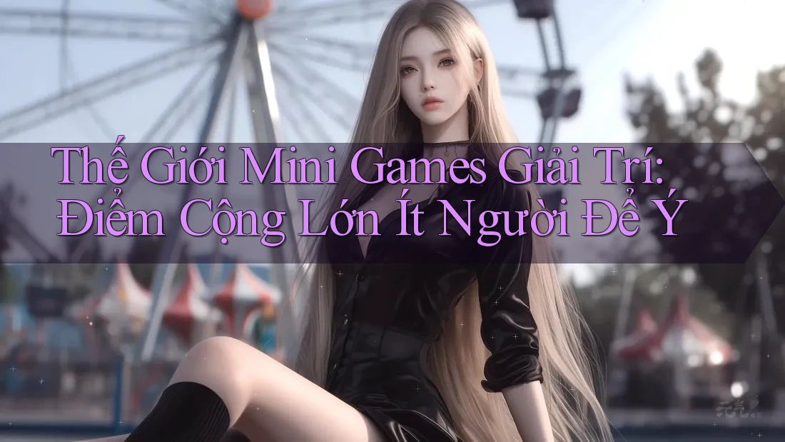 Thế Giới Mini Games Giải Trí: Điểm Cộng Lớn Ít Người Để Ý
